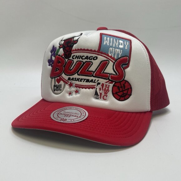 Mitchell & Ness Other - Chicago Bulls Mitchell & Ness Patch Trucker Hat Windy City Adjustable Snapback